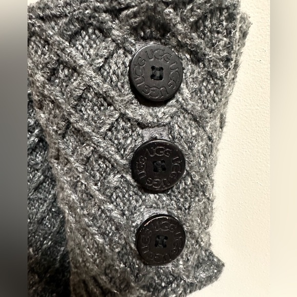 UGG Australia Gray Lattice Cardy 3 Button Winter
Knit Boots SIZE 8 - Picture 2 of 6